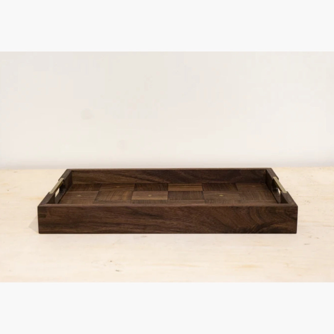 PUZZLE DOT WOOD TRAY
