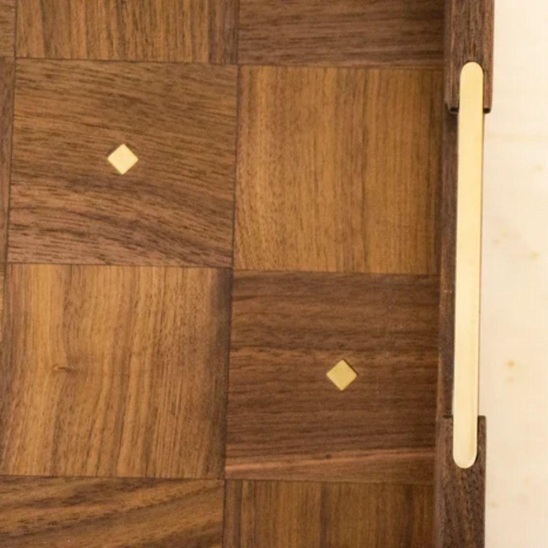PUZZLE DOT WOOD TRAY