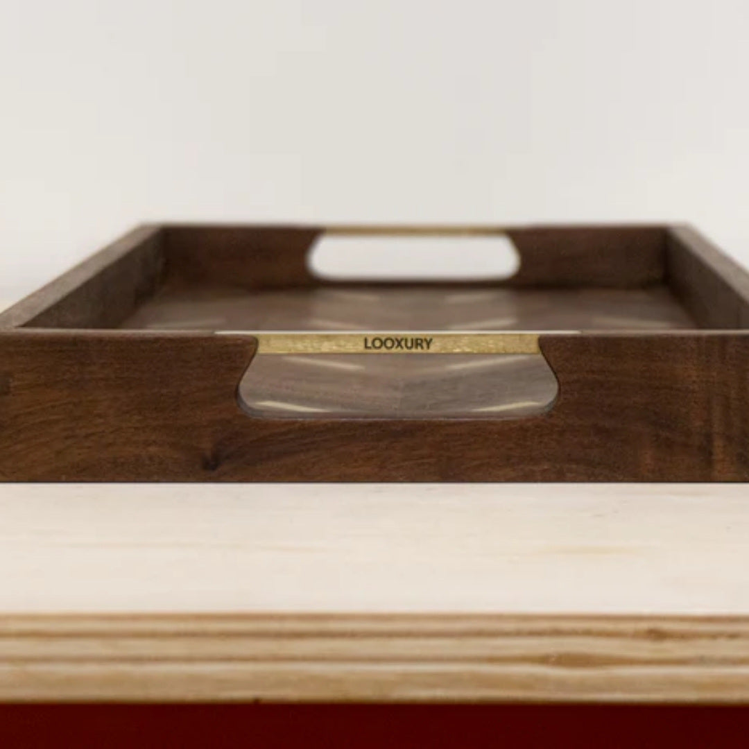 PUZZLE SLASH WOOD TRAY