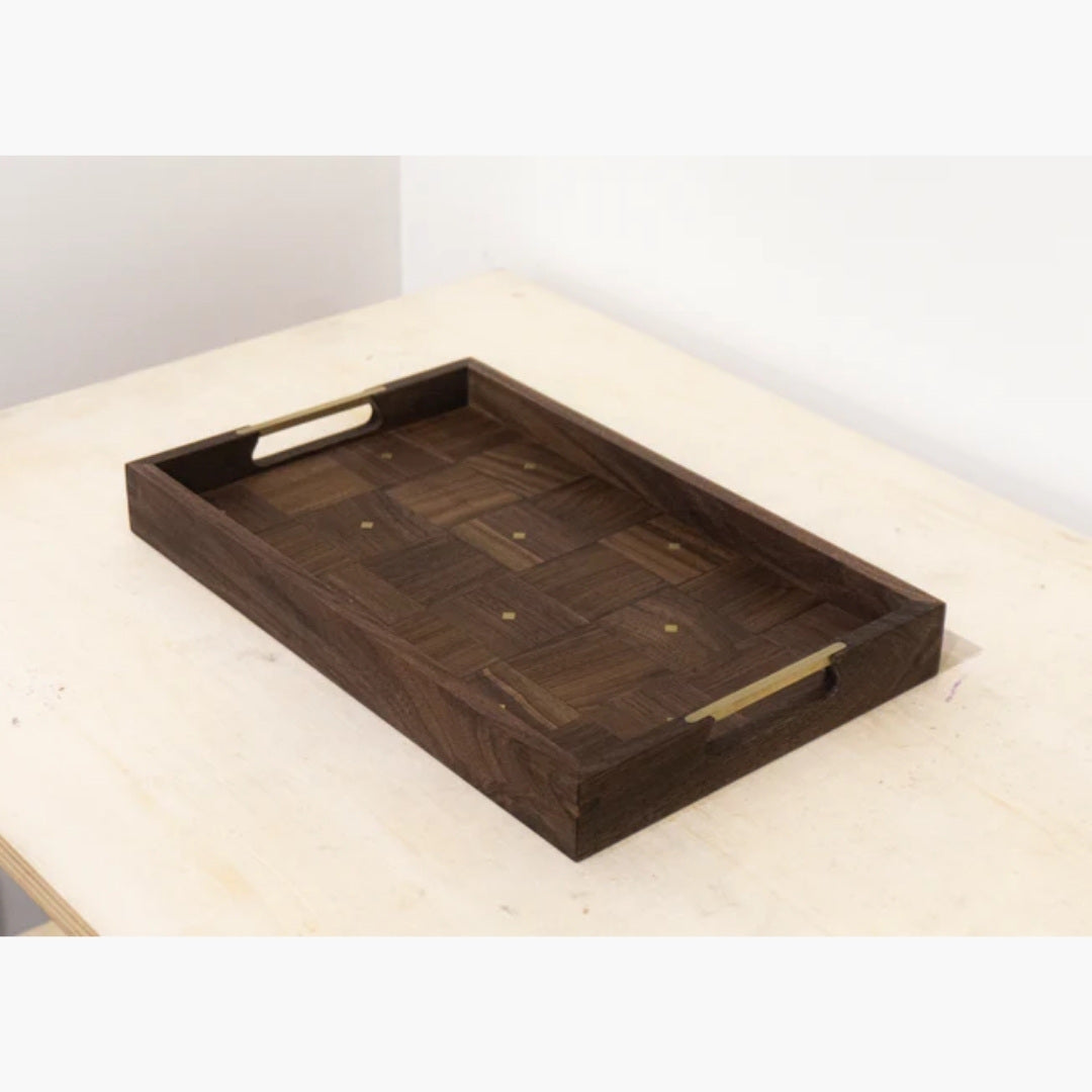 PUZZLE DOT WOOD TRAY