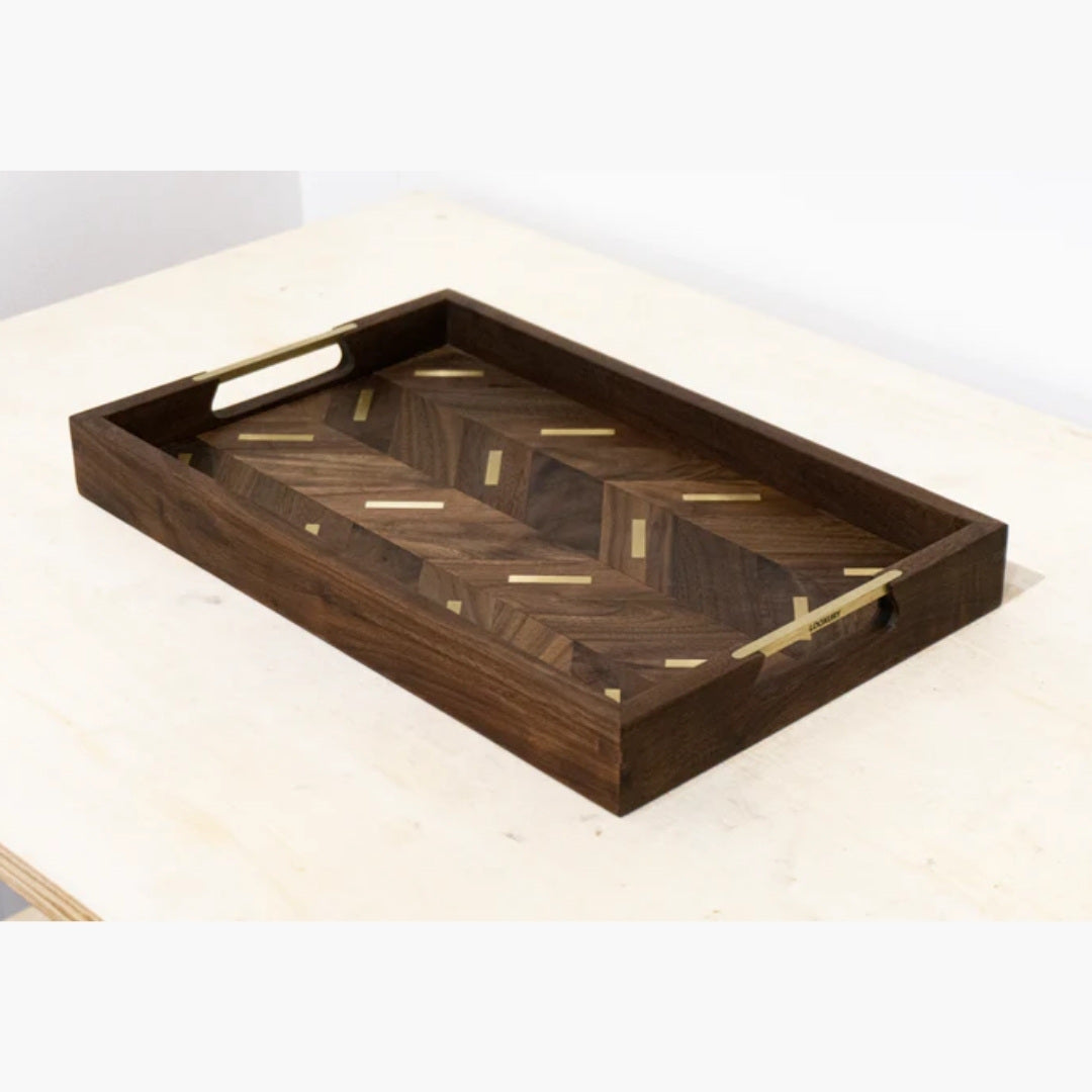 PUZZLE SLASH WOOD TRAY